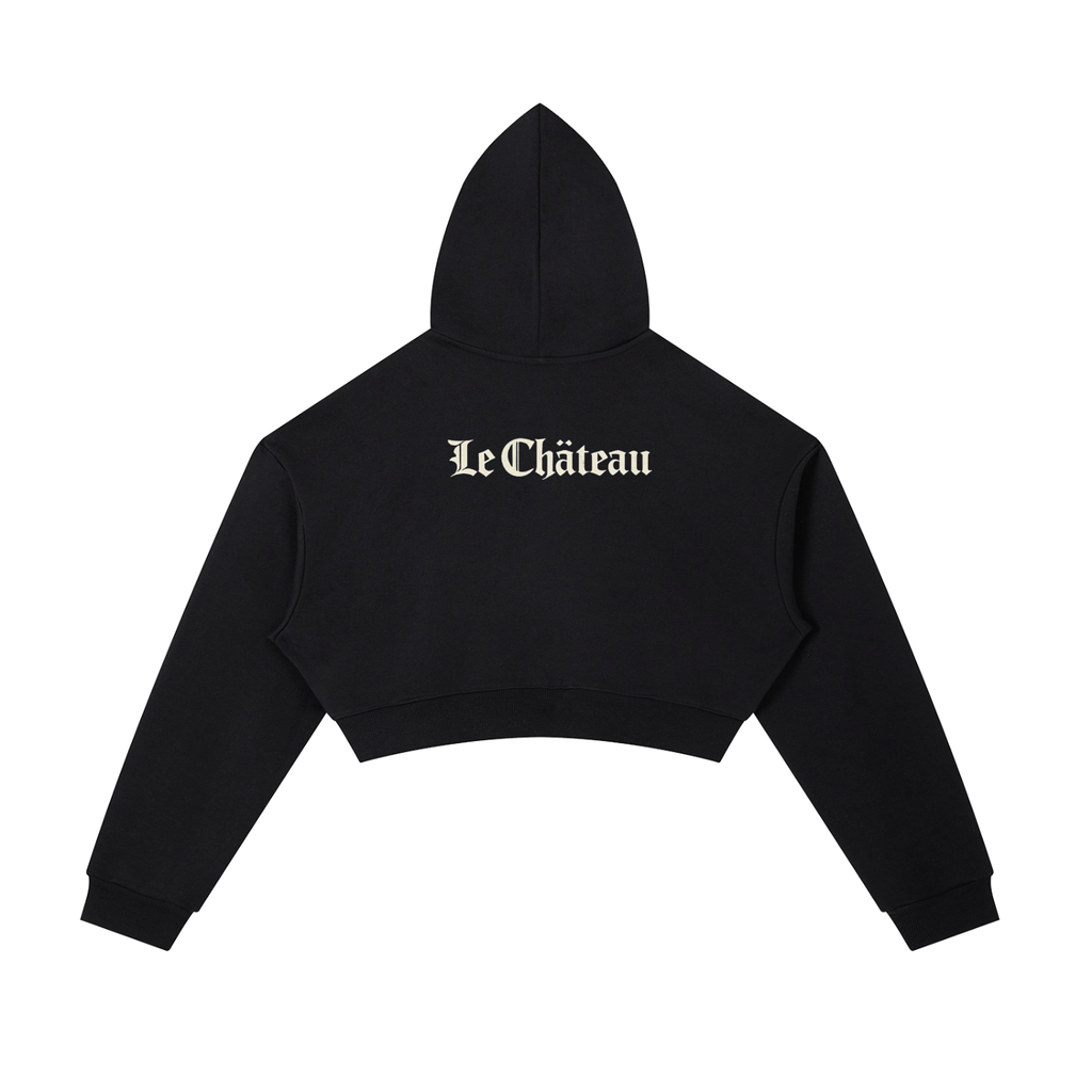 Essential Cropped Zip-Up Hoodie