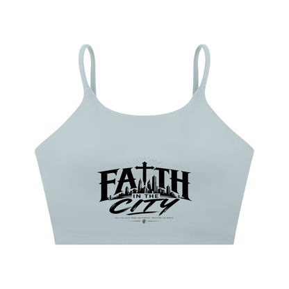 Faith In The City Yoga Sports Bra