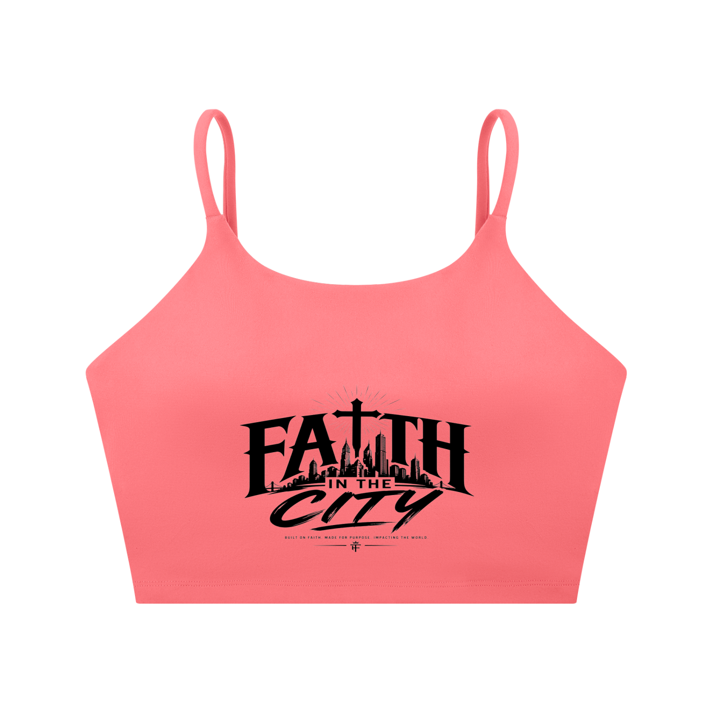 Faith In The City Yoga Sports Bra