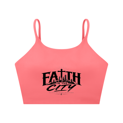 Faith In The City Yoga Sports Bra