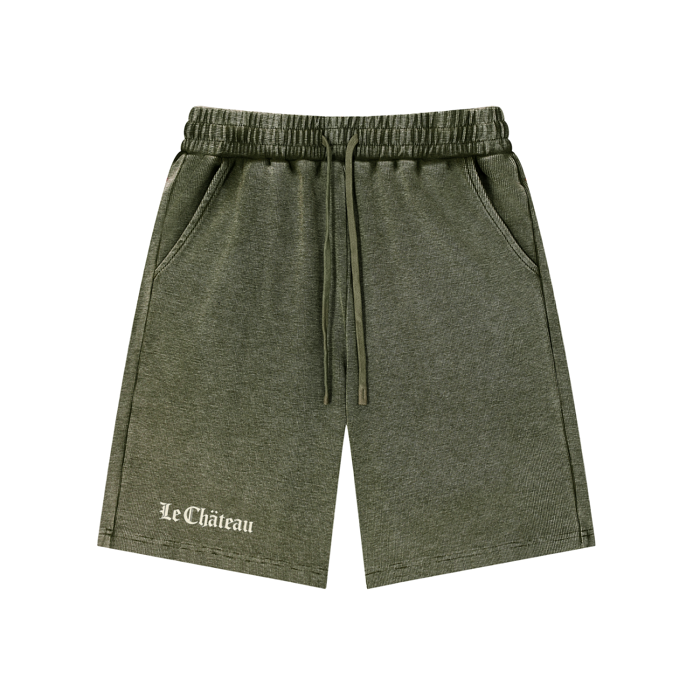 Mineral Wash Waffle Knit Shorts