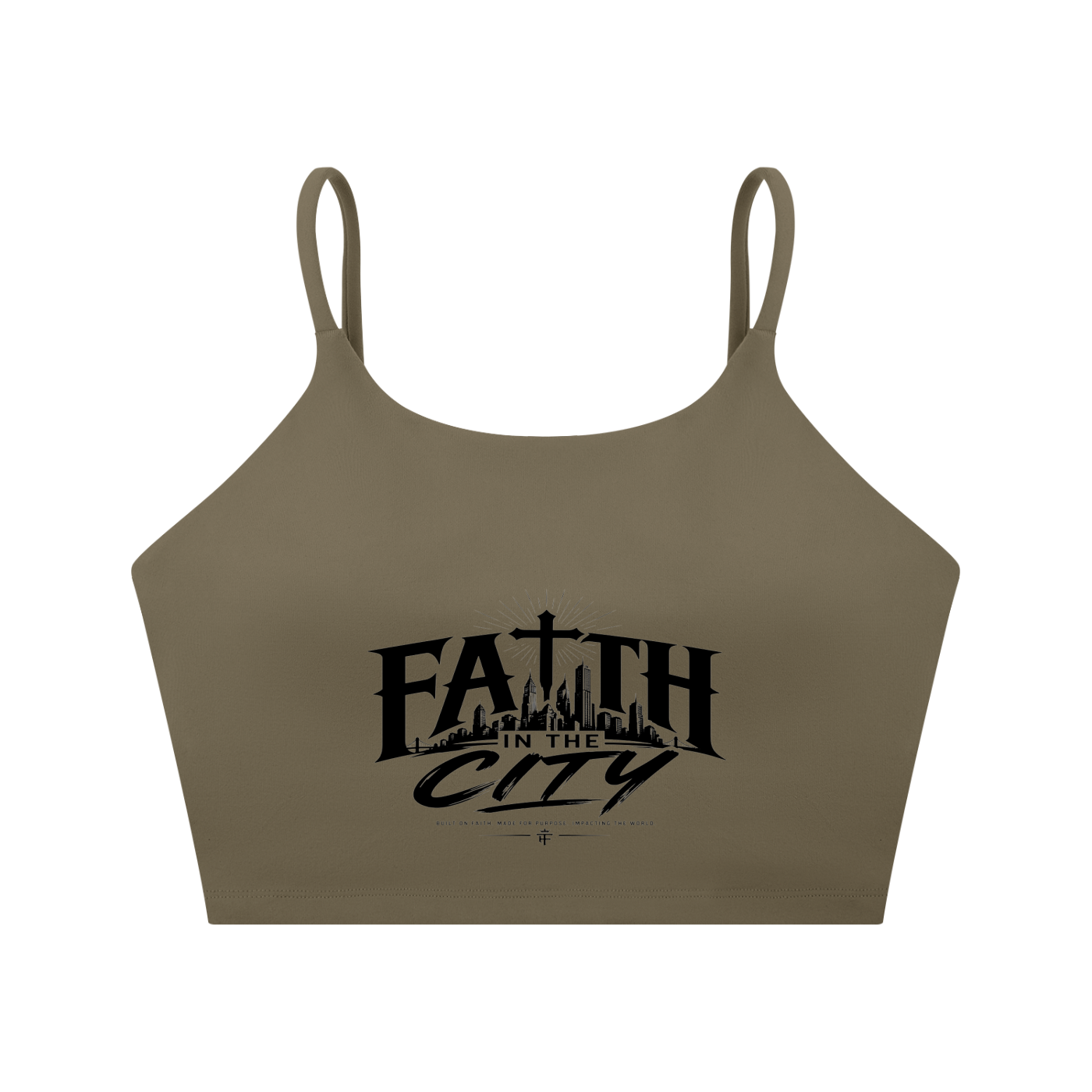 Faith In The City Yoga Sports Bra