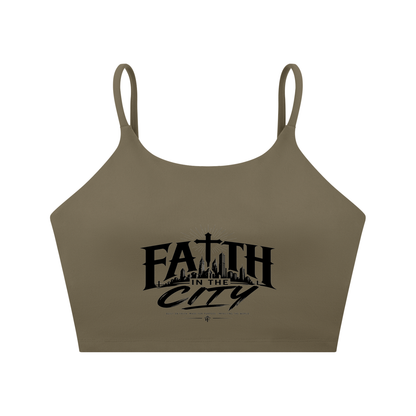 Faith In The City Yoga Sports Bra