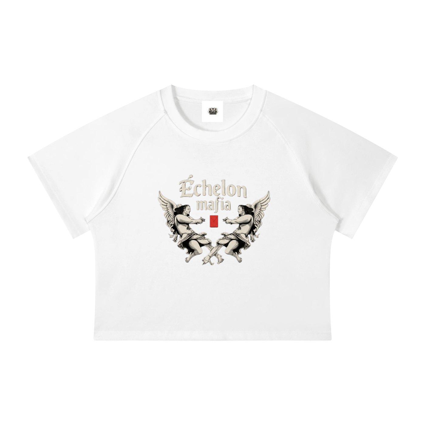 Women's Mineral Wash Raglan Crop T-Shirt