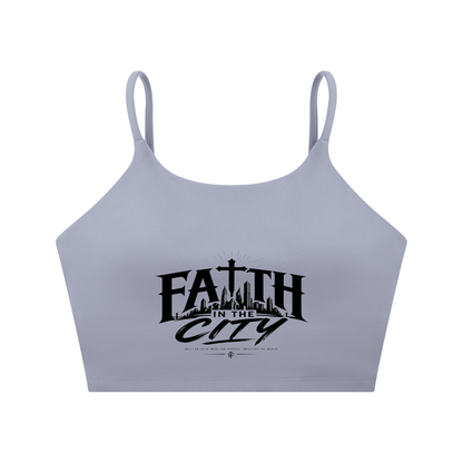 Faith In The City Yoga Sports Bra