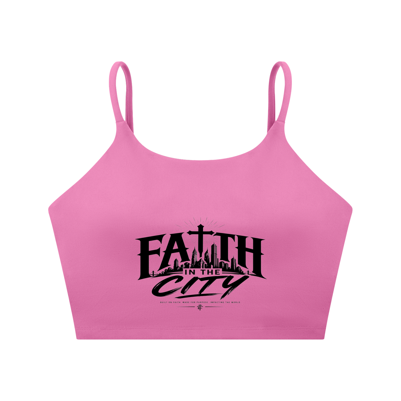 Faith In The City Yoga Sports Bra