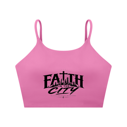 Faith In The City Yoga Sports Bra