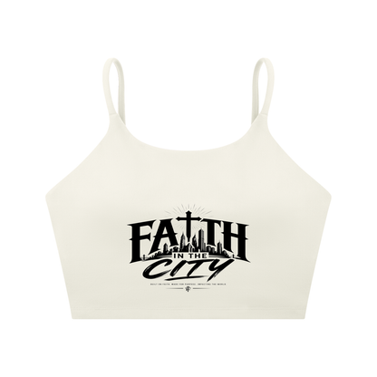 Faith In The City Yoga Sports Bra