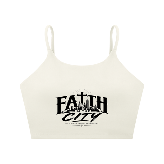 Faith In The City Yoga Sports Bra