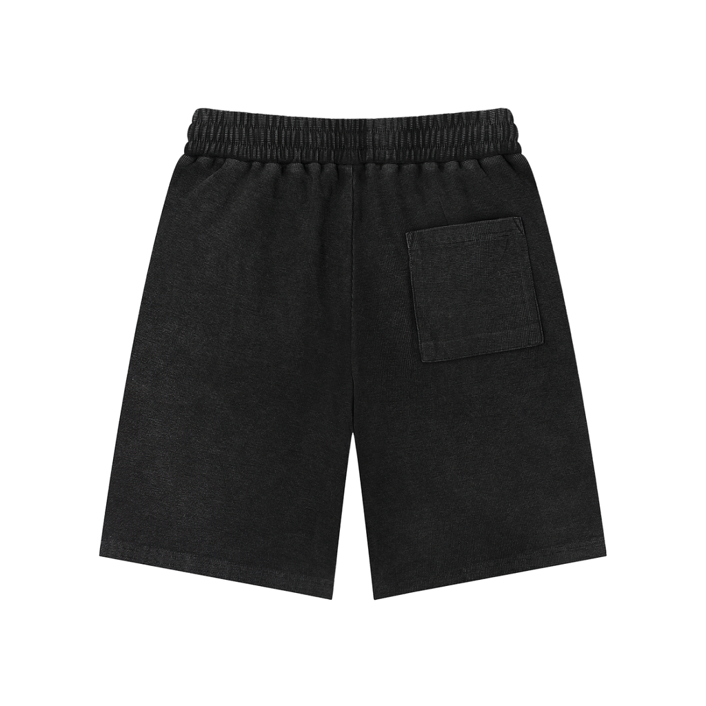 Mineral Wash Waffle Knit Shorts