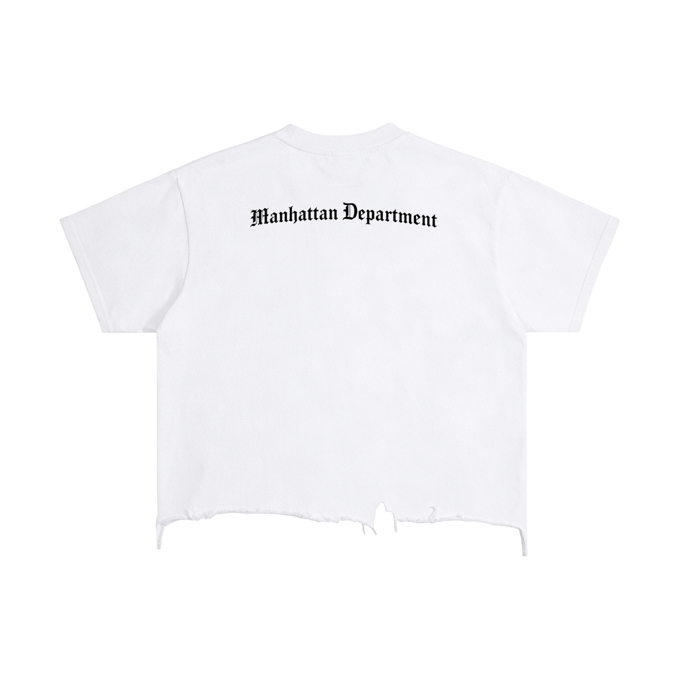 Vintage Wash Boxy Distressed Hem T-Shirt