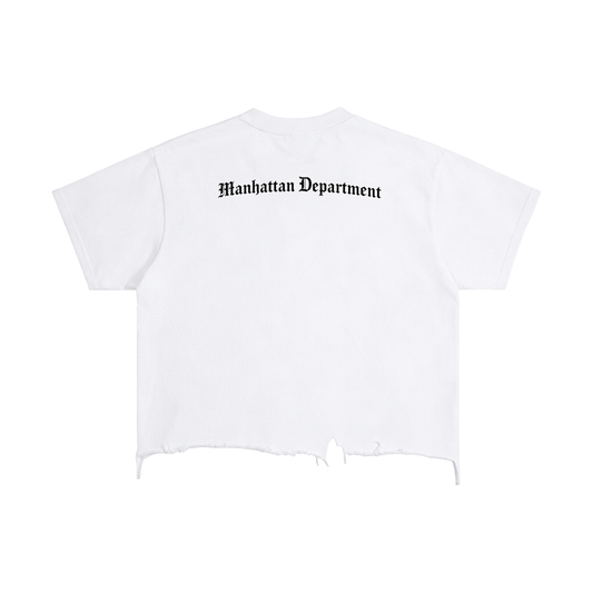 Light Distressed Hem T-Shirt