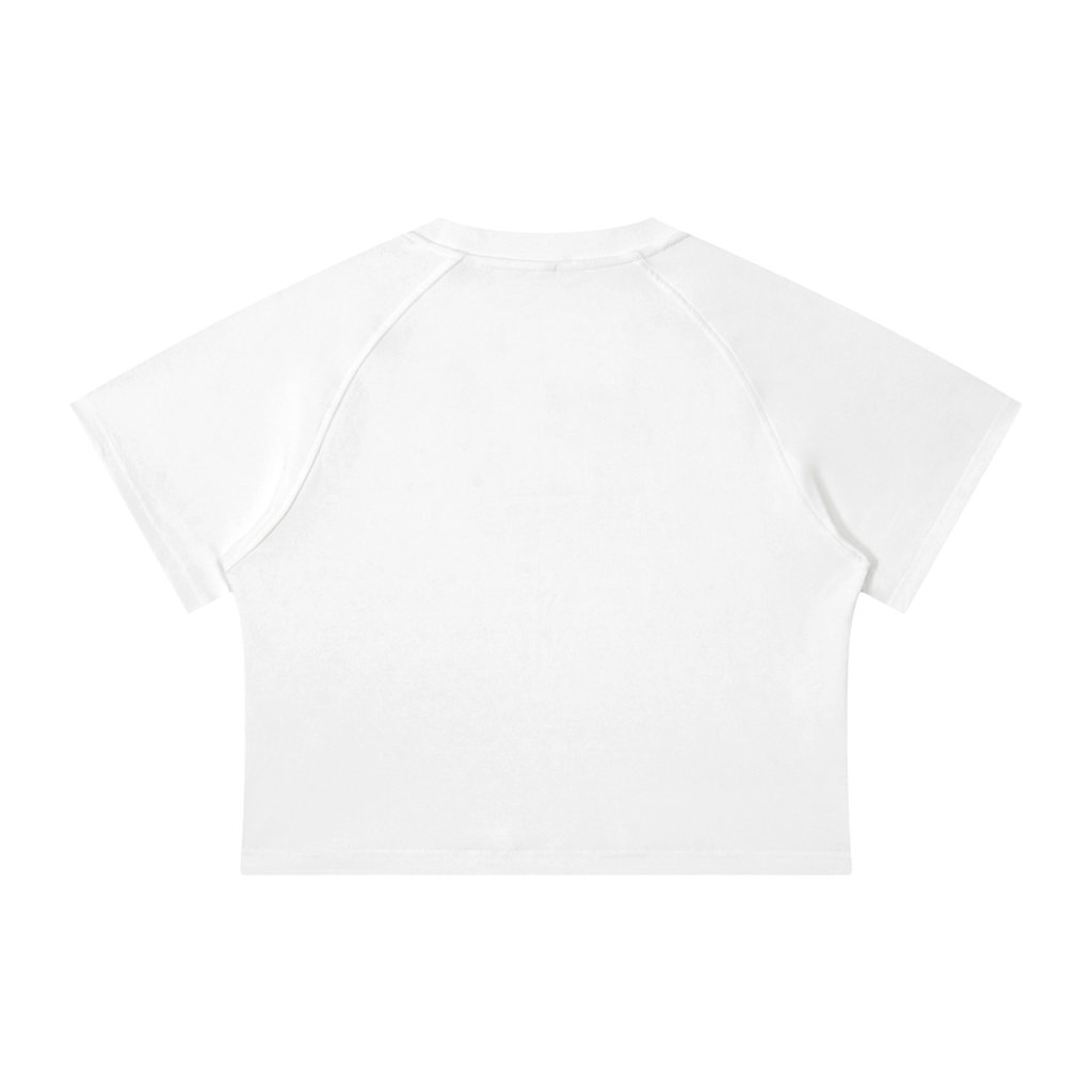 Women's Mineral Wash Raglan Crop T-Shirt