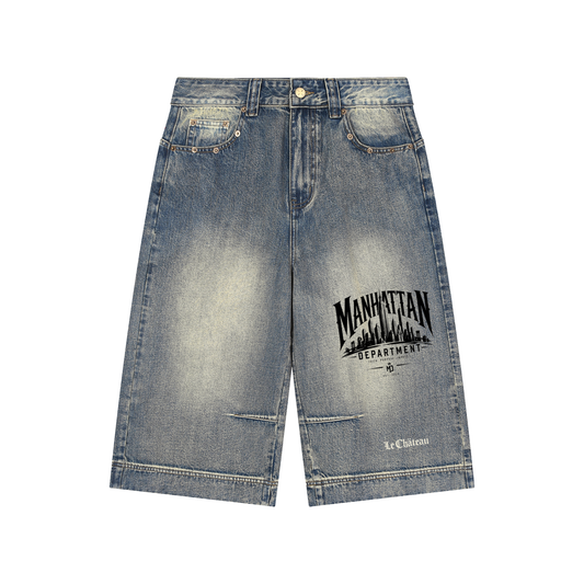 The City Baggy Denim Shorts