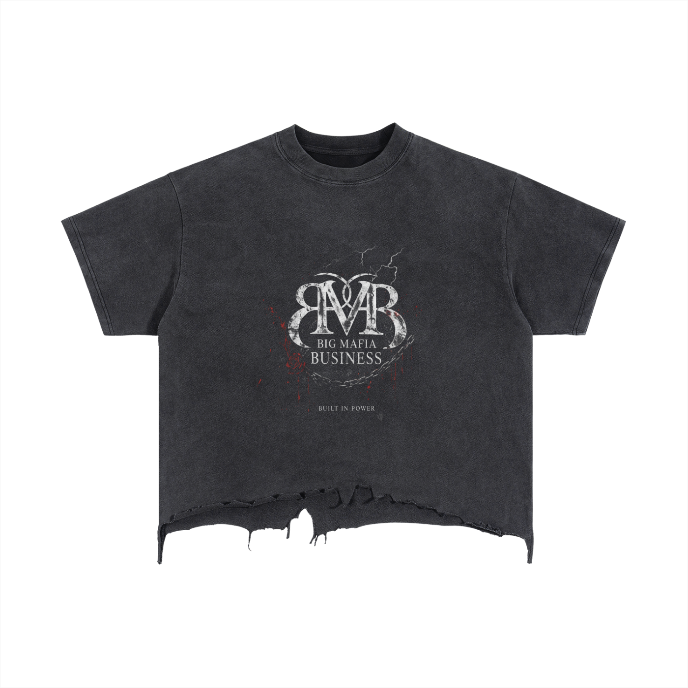 Midnight Distressed Hem T-Shirt