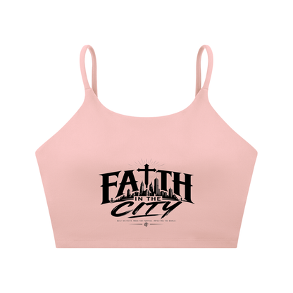 Faith In The City Yoga Sports Bra
