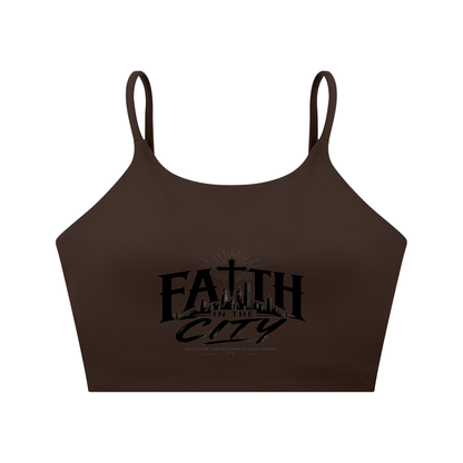 Faith In The City Yoga Sports Bra