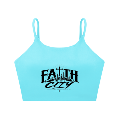 Faith In The City Yoga Sports Bra